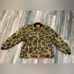 Vintage Cabela’s Reversible Camo Canvas Jacket Men’s Xl USA.
